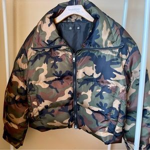 Missguided Camo Puffer